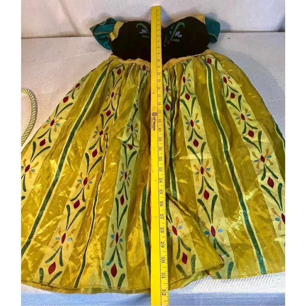 Disney Frozen Anna Coronation Day Fancy Dress Child Costume Size Medium 7-8